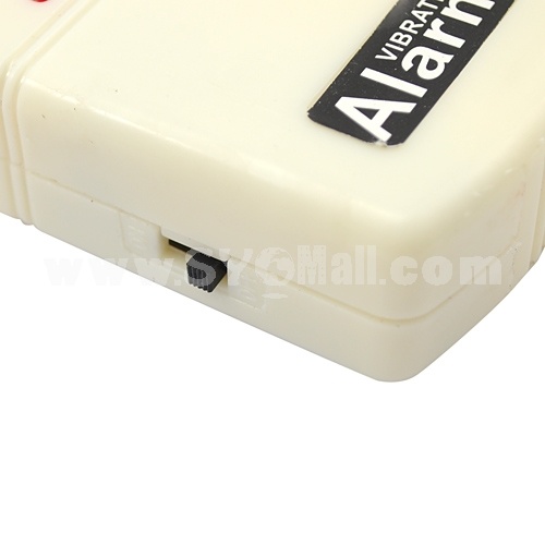 Wireless Vibra Sensor Control Vibration Alarm - White