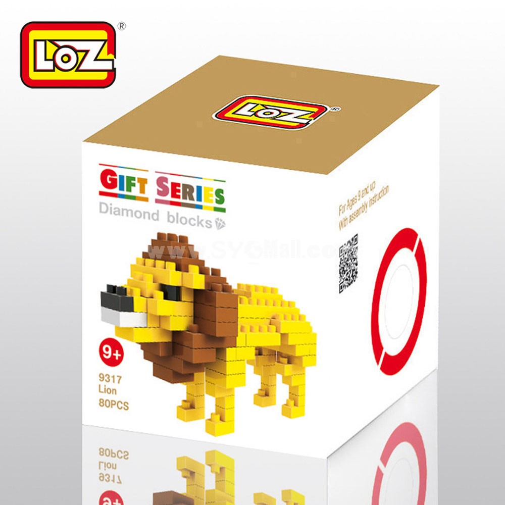 LOZ DIY Diamond Blocks Figure Toy Lion 9317