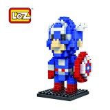 LOZ DIY Diamond Mini Blocks Figure Toy Captain America 9159