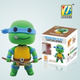Wholesale - DIY Colorful Modeling Clay Ninja Turtles Figure Toy Leonardo BN9990-2