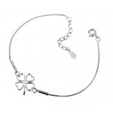 Wholesale - ZIBAONI Sterling Silver Four Leaf Clover Bracelet