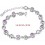 ZIBAONI Classic 925 Sterling Silver Crystal Bracelet
