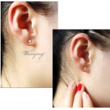 Wholesale - Wanying Exquisite Crystal Imported Stud Earrings