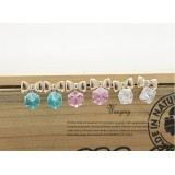 Wholesale - Wanying Stylish Bowknot Crystal Stud Earrings