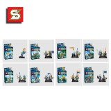 wholesale - The Castle Knights with Skull Man Blocks Mini Figure Toys Compatible with Lego Parts 8Pcs Set SY165