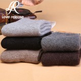 Wholesale - 10pcs/Lot Men Winter Thickened Solid Color Wool Socks Room Socks Mixed Colors