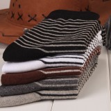 Wholesale - 10pcs/Lot Men Winter Thickened Cotton Socks Formal Socks Zebra-stripe Mixed Colors