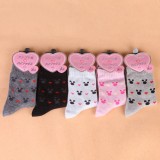 Wholesale - 10pcs/Lot Cartoon Women Winter Thickened Cony Hair Socks Room Socks -- Mickey Mixed Colors