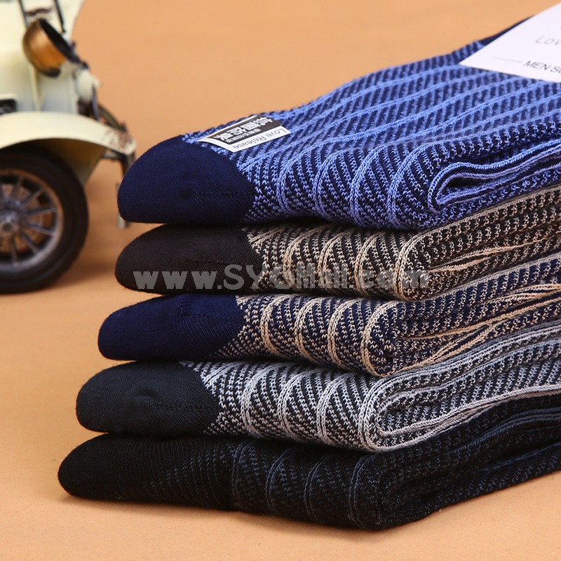10pcs/Lot 100% Cotton Comfortable Men's Formal Socks Mixed Colors