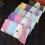 10pcs/Lot Ethnic Style Women Winter Thickened Cony Hair Socks Room Socks -- Rhombus Mixed Colors