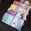 10pcs/Lot Ethnic Style Women Winter Thickened Cony Hair Socks Room Socks -- Small Snowflaks Mixed Colors 