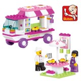 Wholesale - Sluban DIY Fast Food Car Blocks Mini Figure Toys Compatible with Lego Parts 102Pcs B0155 