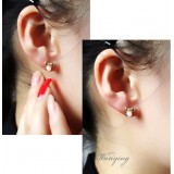 Wholesale - Wanying Pearl Crystal Stud Earrings ( Six Pieces)