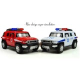 Wholesale - Alloy Off-road Police Car,Fire Engines Pull Back Model Car Toy 12.4*5.2*5cm/4.88*2.05*1.97inch