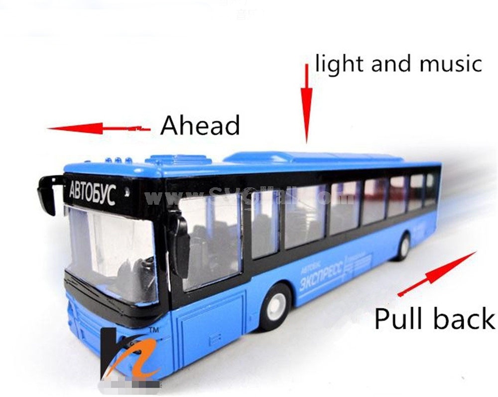 Classic Pull Back Metal Model Bus 24*8.5*6cm/9.6*3.35*2.36inch