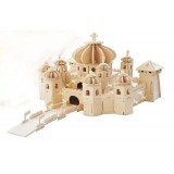 Wholesale - DIY Wooden 3D Jigsaw Puzzle Model Taj Mahal Prince Palace Castle 25*25*39cm/9.84*9.84*15.35inch