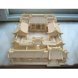 Wholesale - DIY Wooden 3D Jigsaw Puzzle Model Beijing Courtyard 32*22*15cm/12.6*1.75*5.9inch
