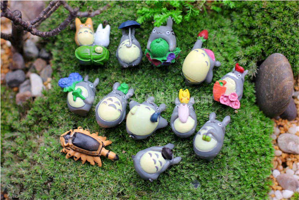 Totoro Action Figurines DIY Model Toy 12pcs Set