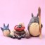 Totoro Jenga Action Figurines DIY Model Toy 5pcs Set