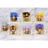 Wholesale - Anime Saint Seiya Egg Box Q Version Gold Zodiac Action Figures Toys 7Pcs Set Q237