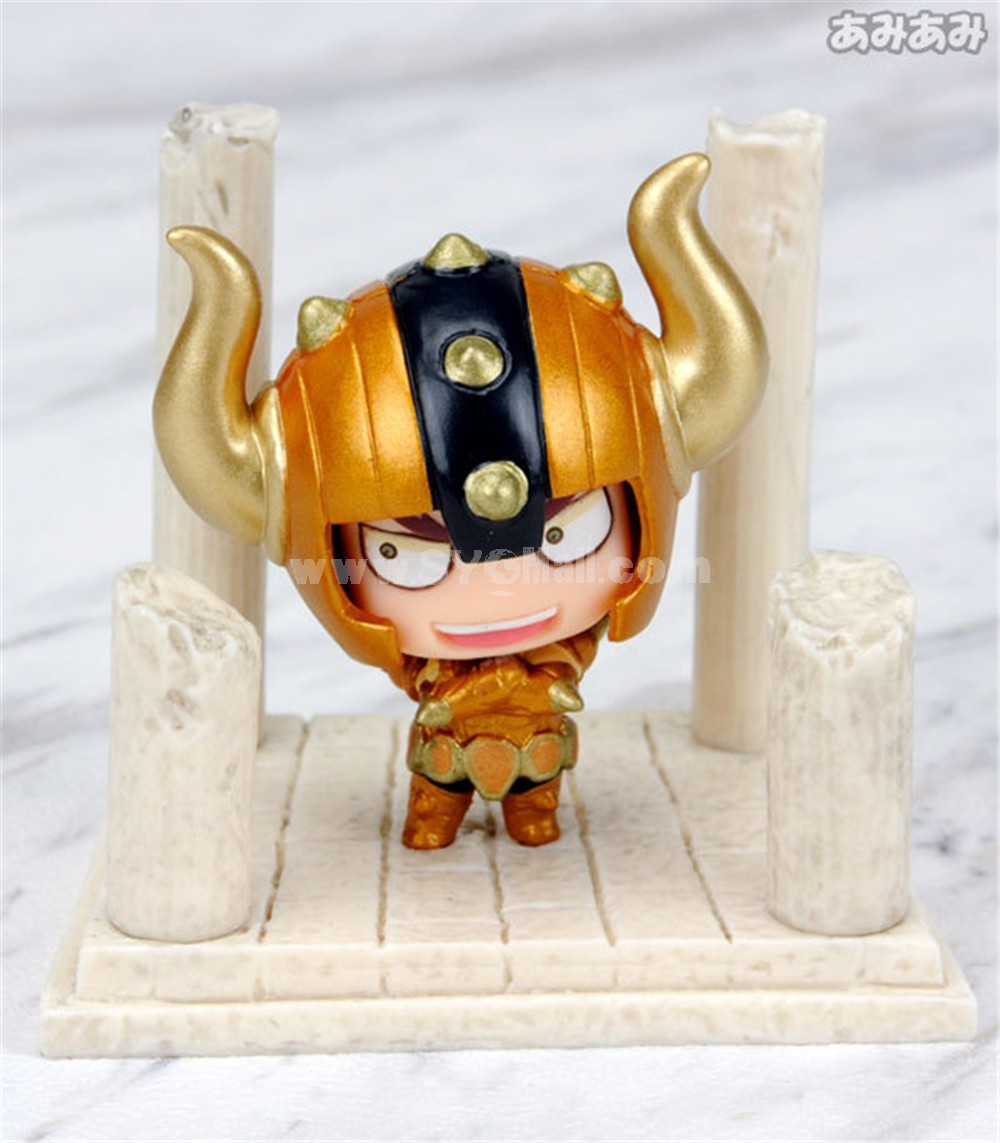 Anime Saint Seiya Egg Box Q Version Gold Zodiac Action Figures Toys 7Pcs Set Q237