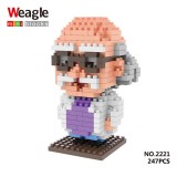 Wholesale - Weagle DIY Diamond Mini Blocks Figure Toys Hershel Agasa 247Pcs 2221