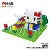 Wholesale - Weagle DIY Diamond Mini Blocks Figure Toys Kitty Mini Garden 191Pcs 2250 