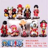Wholesale - One Piece Mini PVC Action Figures Toys 12Pcs Set