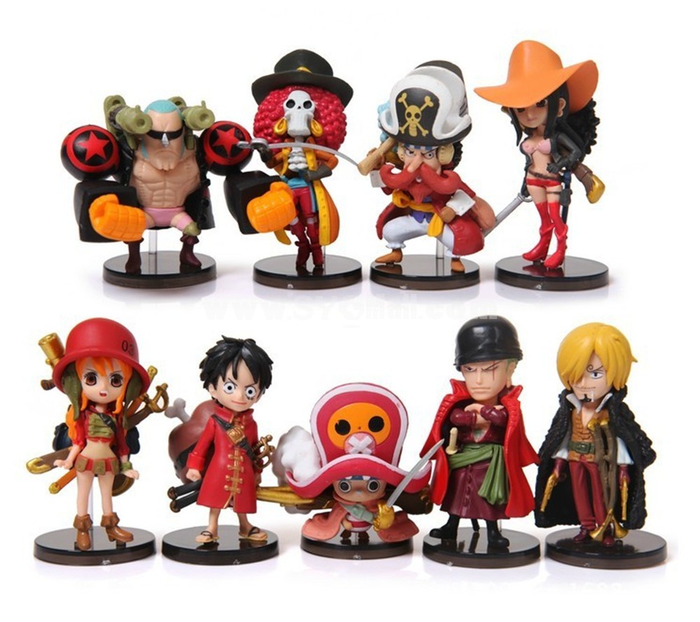 One Piece Mini PVC Action Figures Toys 12Pcs Set