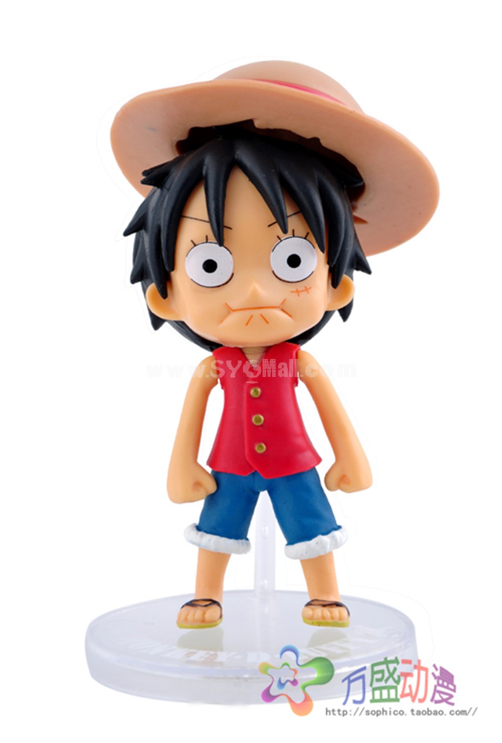 One Piece Luffy Doll Mini PVC Action Figures Toys 3Pcs Set