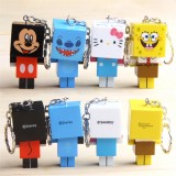 Wholesale - Disney Series Block Figures Toys Key Chains 8pcs Set