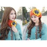 Wholesale - MS Fashion Style Neckerchief Bandeau Dual Purpose Woolen Hat MF24