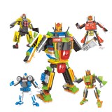 wholesale - DIY Blocks Figure Toy Fashion Deformation Team 4 In 1 TS30102-01-04