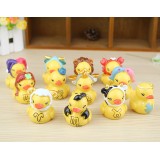 Wholesale - Yellow Duck Zodiac Series Action Figures Toys 12Pcs Set
