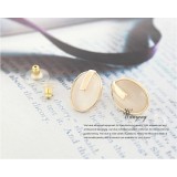 Wholesale - Wanying Oval Opal Stylish Stud Earrings