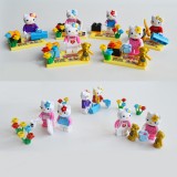 wholesale - Kitty Blocks Mini Figure Toys Compatible with Lego Parts 6Pcs Set 18901-18906