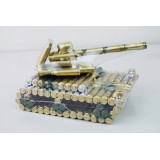 Wholesale - Pure Manual Simulation Bullet Casings Military Model Toy-53 Rotary Tank(Camouflage)