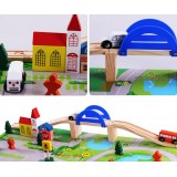 Wholesale - Wooden Urban Railway System Assembly Blocks Education Toys 40Pcs
