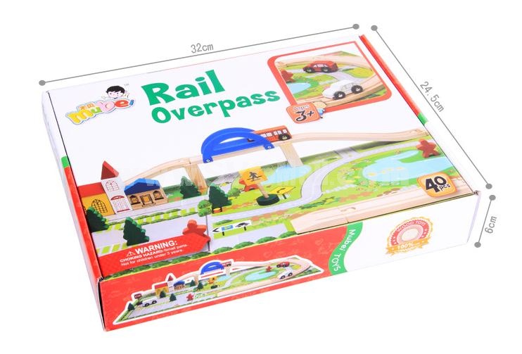 DIY Urban Railway System Assembly Blocks Education Toy