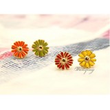 Wholesale - Wanying Exquisite Daisy Stud Earring (Four Pieces)