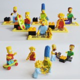 wholesale - Simpson Blocks Mini Figure Toys Compatible with Lego Parts 6Pcs Set 9901-9906