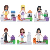 wholesale - Frozen Blocks Mini Figure Toys Compatible with Lego Parts 6Pcs Set 78043