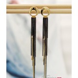 Wholesale - Wanying Long Tassels Alloy 18K Gold Plating Drop Earrings
