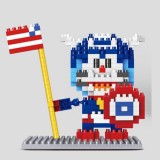Wholesale - LinkGo DIY Diamond Mini Blocks Figure Toy Doraemon Captain America 317Pcs 9621