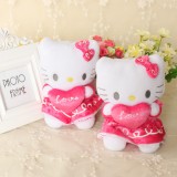 Wholesale - Lovely Hello Kitty Sweet Heart Style Dol Plush Toy 18cm/7inch