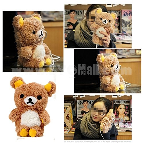 3D Cute Teddy Bear Toy Doll Plush Cover Case For Apple iPhone 6 Plus
