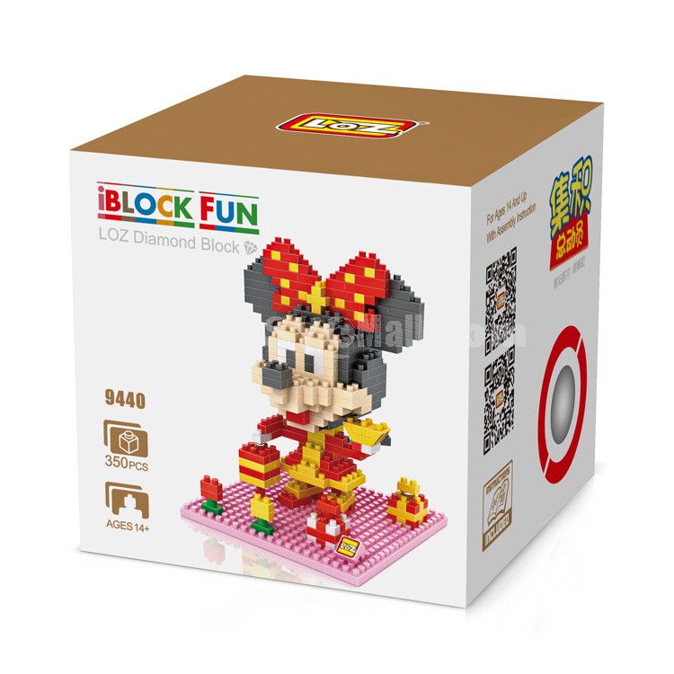 LOZ DIY Diamond Mini Blocks Figure Toy Minnie 350Pcs 9440