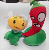 Wholesale - Plants VS Zombies Plush Toy 2pcs Set - Marigold 15cm/6inch and Jalapeno 19cm/7.4inch