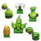 wholesale - 6 x Plants vs Zombies Toys Series Game Role Figures Display Toy Polymer Clay Decorations 