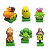 wholesale - 6 x Plants vs Zombies Toys Dark Ages Series Game Role Figures Polymer Clay Display Toy 